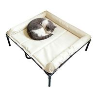 Genérico Raised Dog Bed | Waterproof Portable DogsCot Hammock | Heavy Duty Oxford Fabric Pet Sleeping | Non Slip Stable Elevated Dogs Cots | Detachable Soft Cushion Rest | Breathable