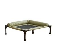 Genérico Raised Pet Lounge Bed - Anti Slip Elevated Cat and Dog Sleeping Cot for Small Medium Pets | Cooling Mesh with Portable Foldable Frame, Washable Fabric for Indoor Outdoor Travel Use