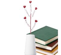 Genérico Ramas Florales para El Día De San Valentín - Rama De Bayas Rojas En Forma De Corazón,Tallos Artificiales De Flores con Bayas Rojas,para Banquete, Navidad, Fiestas, Dormitorio Y Sala De