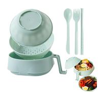 Genérico Ramen Bowl Set, Large Capacity Instant Noodles Bowls 6X, PP with Lid, Chopsticks, Spoons, Fork, Perfect for Soup, Noodles, Asian Cuisine, Convenient, Easy to Use, 6.1 inches