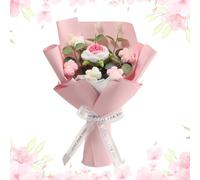 Genérico Ramo de Flores Tejidas a Ganchillo - Decoración Ornamental - Ramo Elaborado a Mano,para, Graduaciones, San Valentín, Navidad, Celebraciones de Primavera y Semana Santa