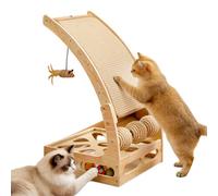 Genérico Rampé Rasffoir para gatos - Protección de muebles y Enriquecimiento con circuito de bola - Alfombra para garras - para rincón de apartamento, dormitorio, casa