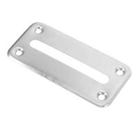 Genérico Ranura para Monedas de Metal de Acero Inoxidable 4 Orificios para Tornillos, Superficie Pulida y Lisa, Instalación Directa Fácil para Decoración Fotográfica y Uso en Casa