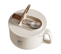 Genérico Rapid Bowl with Filterable Lid, Large Capacity Soup Bowl, 1650ml Lunch Box, 10 Inches Food Container with Anti-Scalding Handle, Stainless Steel Kitchen Bowls Easy Clean Feature