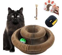 Generico Rascador para Gatos, Pelzfreunde Cat Swirl Juguete con Pelota, Rascador Magic Organ para, Alivia la Ansiedad en Gatos, para Interior y Exterior (E, 2Pcs)