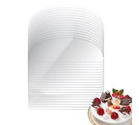 Genérico Raspador De - 20 Raspadores De Crema Transparente, Glaseado Flexible Más Suave | Juego De Espátula De Glaseado De De Fácil Agarre, Herramienta De Alisado Duradera para Decoración De