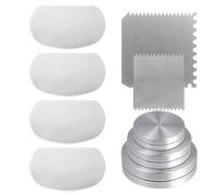 Generico Raspador dentado | Kit de cortador de acero inoxidable, costillas para arcilla, para principiantes, estudiantes, profesores, escuelas domésticas, estudios artísticos