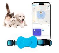 Genérico Rastreador de Gatos Collar GPS para Gatos y Perros medianos y Grandes, rastreador de Perros, rastreador de Mascotas, sin cuota mensual, (Compatible con iOS/Android)