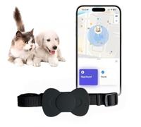 Genérico Rastreador de Gatos Collar GPS para Gatos y Perros medianos y Grandes, rastreador de Perros, rastreador de Mascotas, sin cuota mensual, (Compatible con iOS/Android)