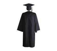 Genérico Rata de graduación - Cape mate, vestido con, de año | de graduación negra para adultos, uniforme de ceremonia para estudiantes universitarios de secundaria, eventos del coro de la