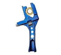 Genérico Ratchet Wrench - Short Handle Wide Jaw Adjustable Plumbing Wrench, Non Marring Aluminum Alloy Basin & Drain Pipe Tool For Tight Under Sink Spaces | Silver