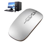 Genérico Ratón para Escribir por Voz: silencioso inalámbrico de 2,4 G, Sensor óptico de 1600 PPP, compatibilidad con 28 Idiomas | Ratón de computadora USB con reconocimiento de Voz