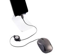 Genérico Ratones De Viaje, Computadora con Cable Retráctiles para Portátiles - Accesorios Computadoras El Trabajo PC Office Coffee Shop Library Conference Sala Conferencias Desk Home Business