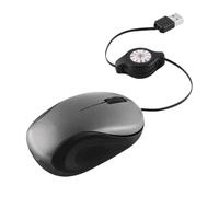 Generico Ratones de viaje - de viaje con cordón | Cable óptico USB Mini | Ratones de ordenador de cuerda retráctil | Accesorios para portátil para PC Office Office Cafetería Biblioteca Hotel