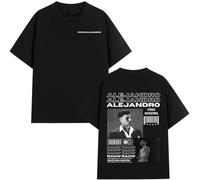 Genérico Rauw Alejandro Camisetas De Cantante para Hombre Y Mujer. Camisetas De Manga Corta De Moda Retro. Camisetas Casuales De Gran Tamaño. (1 M)