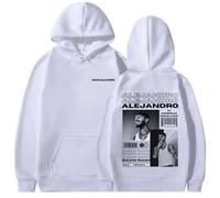Genérico Rauw Alejandro Sudadera con Capucha Estampada Moda para Hombre Ropa De Calle Retro Sudadera De Gran Tamaño Hip Hop para Hombre Sudadera con Capucha para Hombre (2 S)
