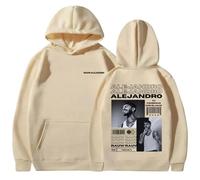 Genérico Rauw Alejandro Sudadera con Capucha Estampada Moda para Hombre Ropa De Calle Retro Sudadera De Gran Tamaño Hip Hop para Hombre Sudadera con Capucha para Hombre (8 S)