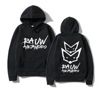 Genérico Rauw Alejandro Sudadera con Capucha para Mujer y2k, Ropa de Calle de Gran tamaño, Sudadera con Capucha Retro de Manga Larga para otoño e Invierno (6 M)