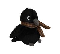 Generico Raven Plush Toy - Plush 12,7 x 10 x 12,7 cm Stuffed Figure | Scarfed Crow Stuffed Animal with Soft Filling, Gift Giving, Room Decor | Cute Black Bird Plusħ Birthday Presents, Nursery Displays