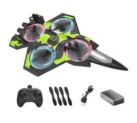 Genérico RC Airplane, Remote Control Airplane for Adults, ABS, Foam 2.4GHz Stunt Roll Fighter, Outdoor Games Flying Toys for Adults, Girls, Boys, Beginners, Park, Yard, and Playground, 20.5x13x4.5cm