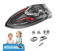 Genérico RC Boat, 2.4GHz Mini Interactive Submarine Speedboat Toy for Kids, Portable Water Stunt Toy for Bathtub Fun, Washbasin Play, Pool Time, and Indoor Home Entertainment Use