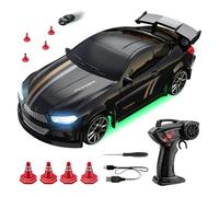 Genérico RC coche de control remoto, 1:64 Drift de coche teledirigido 4WD Deriva RCCoches Aehile Carreras De Alta Velocidad Rc Deriva Coches Vadeaux Juguete para Niños Niños,Carga:10mins