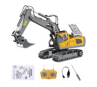 Genérico RC Excavator For Kids - Sand Digger, Construction Toys with Lights and Sounds | Remote Control Excavators For Boys Ages 3-8 Indoor Outdoor Backyard Birthday Sandbox Holiday Role Playing