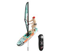 Genérico RC Racing Boat, Compact Beach Toy Present, 10.24x9.84in Authentic Outdoor Adventure Fun, Waterproof Led Design, Bathtub Pool Play Remote Control for Kids Ages 8-12