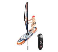 Genérico RC Racing Boat, Compact Beach Toy Present, 10.24x9.84in Authentic Outdoor Adventure Fun, Waterproof Led Design, Bathtub Pool Play Remote Control for Kids Ages 8-12