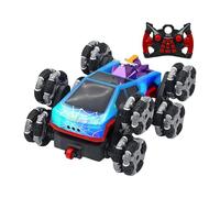 Genérico RC Stunt Drift Car - 21 X 15,5 X 6 Cm, 8 Ruedas, Juguete Control Remoto Vehículo Luminoso | Parque De Playa Al Aire Libre, Patio Interior, Casa, Escuela, Cumpleaños, Vacaciones, Juego para