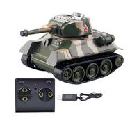 Genérico RC Tank, Educational Battle Vehicle Toy, Mini Interactive Remote Control Tank, Strong Rechargeable Design, for Stem Learning Activities, Boys Girls, Indoor Playroom, Bedroom, Living Room Fun