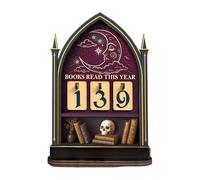 Genérico Reading Log - Timber Lunar Star Monitor, Literature Progress Display for Educator, Wooden Record Tool with Reliable Design, Study Desk, Book Journal for Scholar and Researcher