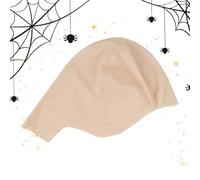 Genérico Realistic Bald Cap Wig Hat, Halloween Costume Bald Head Cover, 1pc Stretchable Skin Tone Wig Base with Design, Reusable Cosplay Accessory for Film Theater Photography Dress Up
