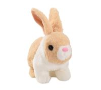 Genérico Realistic Bunny Toy, Electric Jumping Rabbit Figurine, 6.69x3.94x6.69 Inches Interactive & Realistic Design, Interactive Walking Bunny Plush Toy for Girls, Boys and Kids