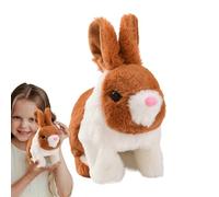 Genérico Realistic Bunny Toy, Electric Jumping Rabbit Figurine, 6.69x3.94x6.69 Inches Interactive & Realistic Design, Interactive Walking Bunny Plush Toy for Girls, Boys and Kids