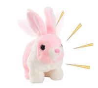 Genérico Realistic Bunny Toy, Electric Jumping Rabbit Figurine, 6.69x3.94x6.69 Inches Interactive & Realistic Design, Interactive Walking Bunny Plush Toy for Girls, Boys and Kids