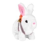 Genérico Realistic Bunny Toy, Interactive Plush Figure Toys, Cute Stuffed Bunny, Electronic Pet Rabbit, Ideal for Kids, Home Decoration, Playtime Fun, Indoor Use, 6.3x3.54x6.3 Inches