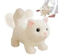 Genérico Realistic Cat Toy, Interactive Plush Kitten, Walks Meows Wags Tail, 5.91x2.76 Inches Acts Like a Real Pet, Soft Stuffed Animal Cat for Kids Travel Play Nursery Decoration