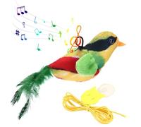 Genérico Realistic Cat Toy - Kitten Soft Toys ¦Interactive Plush Toy with Body Alignment, Bird Plush Accessory with Automotive Chair Cushion,Stuffed Animal,Animal Accessory for Home Family Use