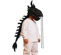 Genérico Realistic Dinosaur Costume, Soft Skeleton Headwear, Kids Dragon Outfit with Plush Material, Funny Cosplay Costumes, Halloween Dinosaur Costum, Boys Girls Dress-Up Outfit for Party
