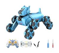 Genérico Realistic Dog, Dog Toys, Remote-Controlled Rechargeable Battery Interactive Stunts Led-Lighted Music-Playing, Robot Puppy for Homes, Schools 10.43x6.5x6.3inches