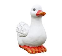 Genérico Realistic Duck Statue, Cute Resin Animal Figurine, 6x5 Inch Decorative Sculpture with Solid Build, Weather Resistant Hand Painted, Landscaping Device with Farmhouse Style Decor for Garden