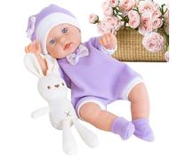 Genérico Realistic Kids Doll - 12 Inch Washable Full Body Toy with Bunny, Real Life Kids Dolls for Family, Friends, Girls, Youth, Teens, Daughter, Nursery, Birthdays, Valentine's Day, Home