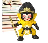 Genérico Realistic Monkey Ornament, Face Changing Model Toy, Decorative Funny Monkey Statue, Design with Expressive Faces, Desk Display for Kids and Adults Home Décor