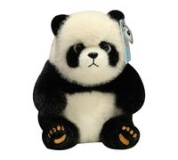 Genérico Realistic Plush Panda Bear, Soft Huggable, Designed Cuddly, 9.84x7.87 Inches, Growth Companion, Little Boys and Girls. Ideal for Gift Comfort, Plaything Companionship