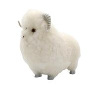 Genérico Realistic Plush Sheep Toy, Soft Lamb Doll Decoration, 25cm Sheep Stuffed Animal for Home Dormitory, Indoor Ornament for Living Room Office Windowsill Bedroom, Cute Farm Animal Décor for Ki
