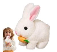 Genérico Realistic Rabbit Plush - Soft Stuffed Animal Doll, Interactive Bunny Toy with Jumping & Shaking Ears, Educational Fun For Kids | Cute Plush Bunny For Girls Boys Animal Gift For Girl
