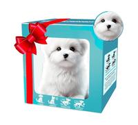 Genérico Realistic Robot Puppy, 2025 New Robot Puppy That Acts Like a Real Puppys, Robotic Dog Realistic Pet for Adults, AI Robotic Dog - Walking, Barking, Tail Wagging (White-B)