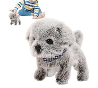 Genérico Realistic Robot Puppy - Plush Interactive Toy Dog That Walks and Barks | Simulation Stuffed Pet for Boys Girls Home Travel Nursery Living Room Bedroom Playtime Companion