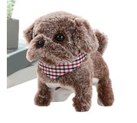 Genérico Realistic Robot Puppy - Plush Interactive Toy Dog That Walks and Barks | Simulation Stuffed Pet for Boys Girls Home Travel Nursery Living Room Bedroom Playtime Companion